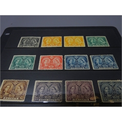  Queen Victoria 1897 Canada set including shades to one dollar S.G. 121 to 136, very high catalogue value  