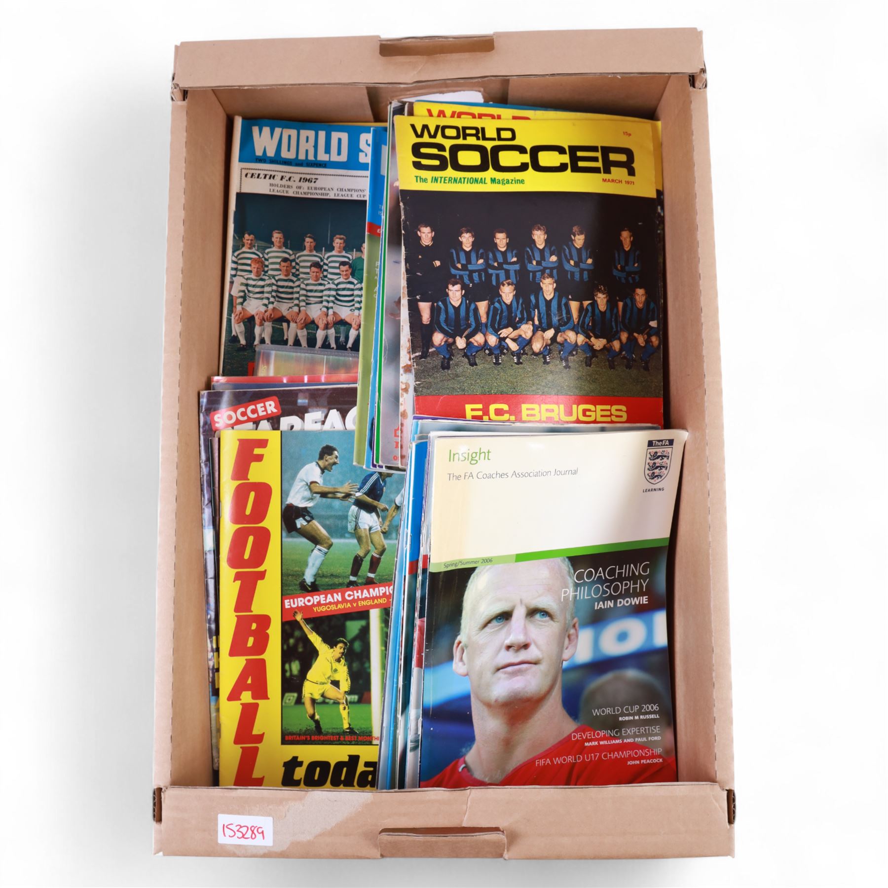 1950s and later cricket and football trophy cups and plaques, including six 1950s Leicester & Rutland Football League and Challenge Cup silver plated trophy cups and plaques, from the estate of former Leicester City player Colin Appleton, LT Shipman's CC Winners Carpenter Cup & Shipman Cup 1954 trophy, Shipman's Cup 1956 and The Filbert's Winners 1956 SWBCC plaque, together with a collection of 1950s and later football magazines, including North West Soccer Coaching, FA News, Football Association Insight Coaching, The Referee's Association, Sport & Recreation, Shoot, Goal, World Soccer, Netstretcher, etc