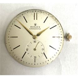 Rolex Precision Metropolitan Chronometer, gentleman's 18ct gold manual wind wristwatch, circa 1950s, Ref. 4325, case No. 376489, on gilt strap
