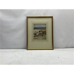 Thomas Cooper Gotch (Newlyn School 1854-1931): 'The Beach at Newlyn Cornwall', watercolour unsigned, titled verso 23cm x 18cm
Provenance: with The Fine Art Society, exh.March 1984 No.11636, label verso