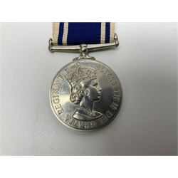 Collection of WW2 and police medals c.1933-1955, awarded to Eric Drinkwater comprising 1939-45 War Medal, Defence Medal, 1939-45 Star and Burma Star, on wearing bar; 1918-62 General Service Medal with Cyprus clasp to P.S. E.G. Drinkwater; boxed; Police Long Service and Good Conduct Medal to Const. Eric C. Drinkwater; cased; Royal Life Saving Society bronze medal to E.C. Drinkwater July 1933; boxed; and George V 1937 coronation medallion; boxed.