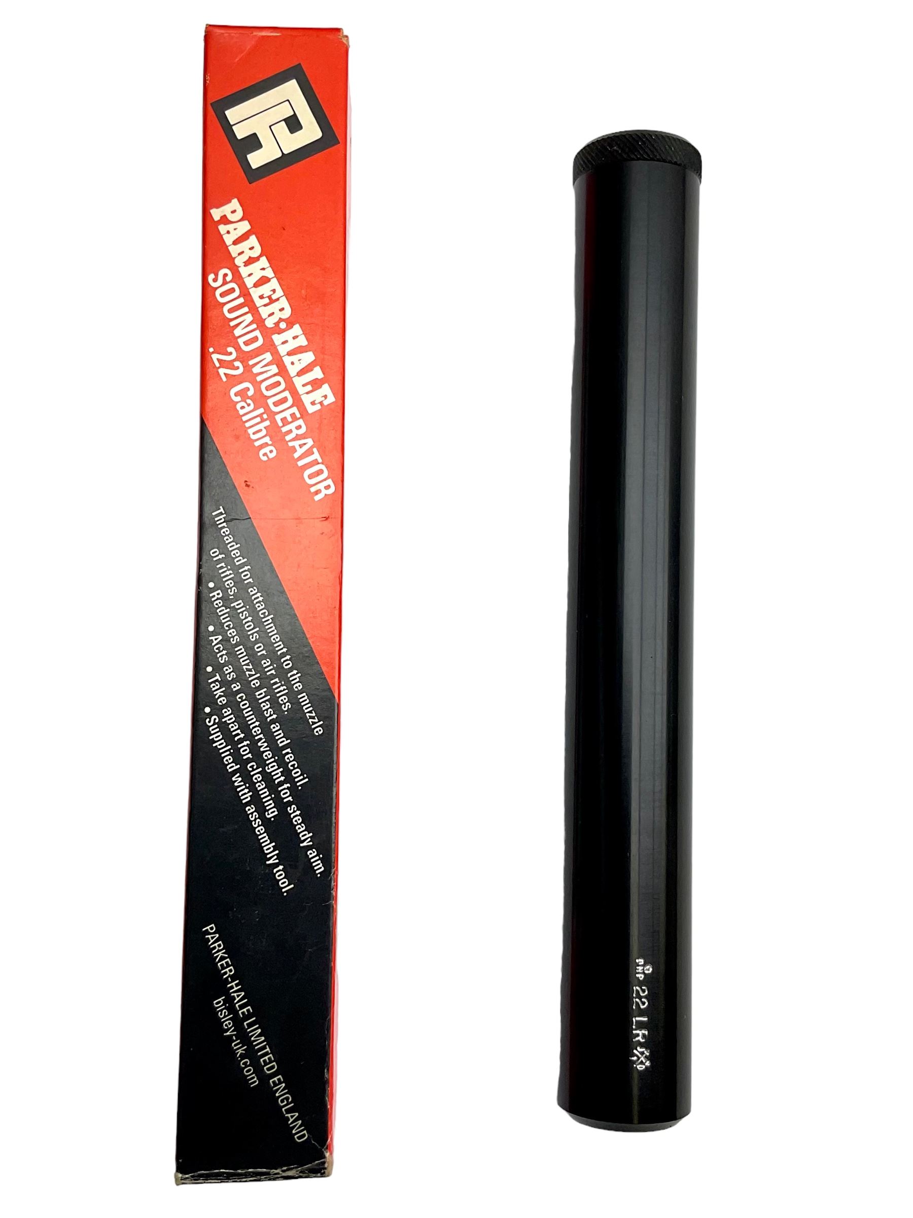 SECTION 1 FIREARMS CERTIFICATE REQUIRED - Parker Hale .22 LR Sound Moderator Model MMI L18cm, together with another NVN .22 sound moderator L18cm 