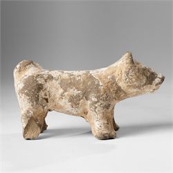 Chinese figure of a dog, probably Han Dynasty, W18cm