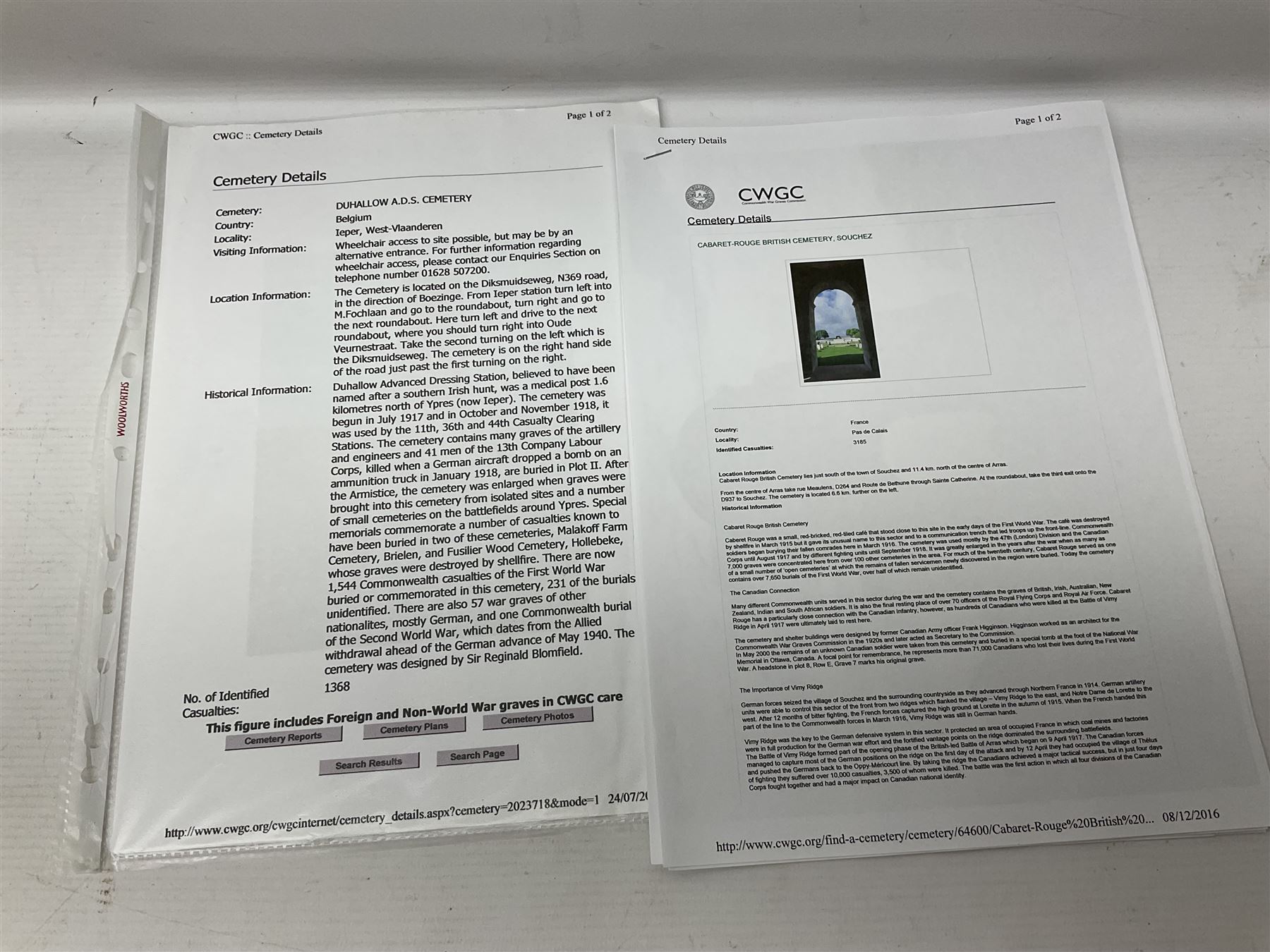 WWI group of three medals with bronze memorial plaque comprising 1914-15 Star, British War Medal and Victory Medal awarded to 16554 Pte. T. Andrew Linc. R. who died on 26th July 1916 whilst travelling to Vimy Ridge, polished and mounted for display in a frame; together with small archive of research material and two WWII V.E. Day Presentation Certificates from the people of Holbeach in Lincolnshire