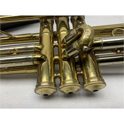 Besson Stratford brass trumpet L49cm; in carrying case with mouth-piece