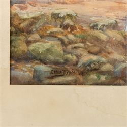 Joseph West (British 1881-1958): Old Whitby, watercolour signed and dated 1912, 37.5cm x 54cm