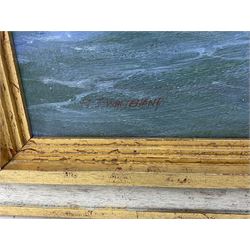 Michael J Whitehand (British 1941-): Yachts Passing the Buoy, oil on canvas signed 100cm x 125cm 
Provenance: private collection, purchased David Duggleby Ltd 16th March 2009 Lot 123