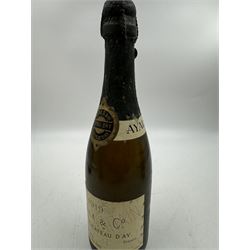 Mixed champagne; Chateau D'ay Ayala & Co 1919, Oudinot a Epernay, Antoine de Clevecy and Lanson Black Label, various contents and proof (4)