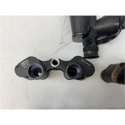 Quantity of binoculars for spares and repair, to include Cogswell & Harrison Primic 8x30, Prinz 8x30, Telstar 35x60, Zeiss Wetzland 8x40 etc