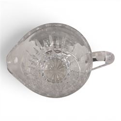 Set of twelve Waterford Crystal Kylemore pattern tumblers and matching jug, tumblers H13cm