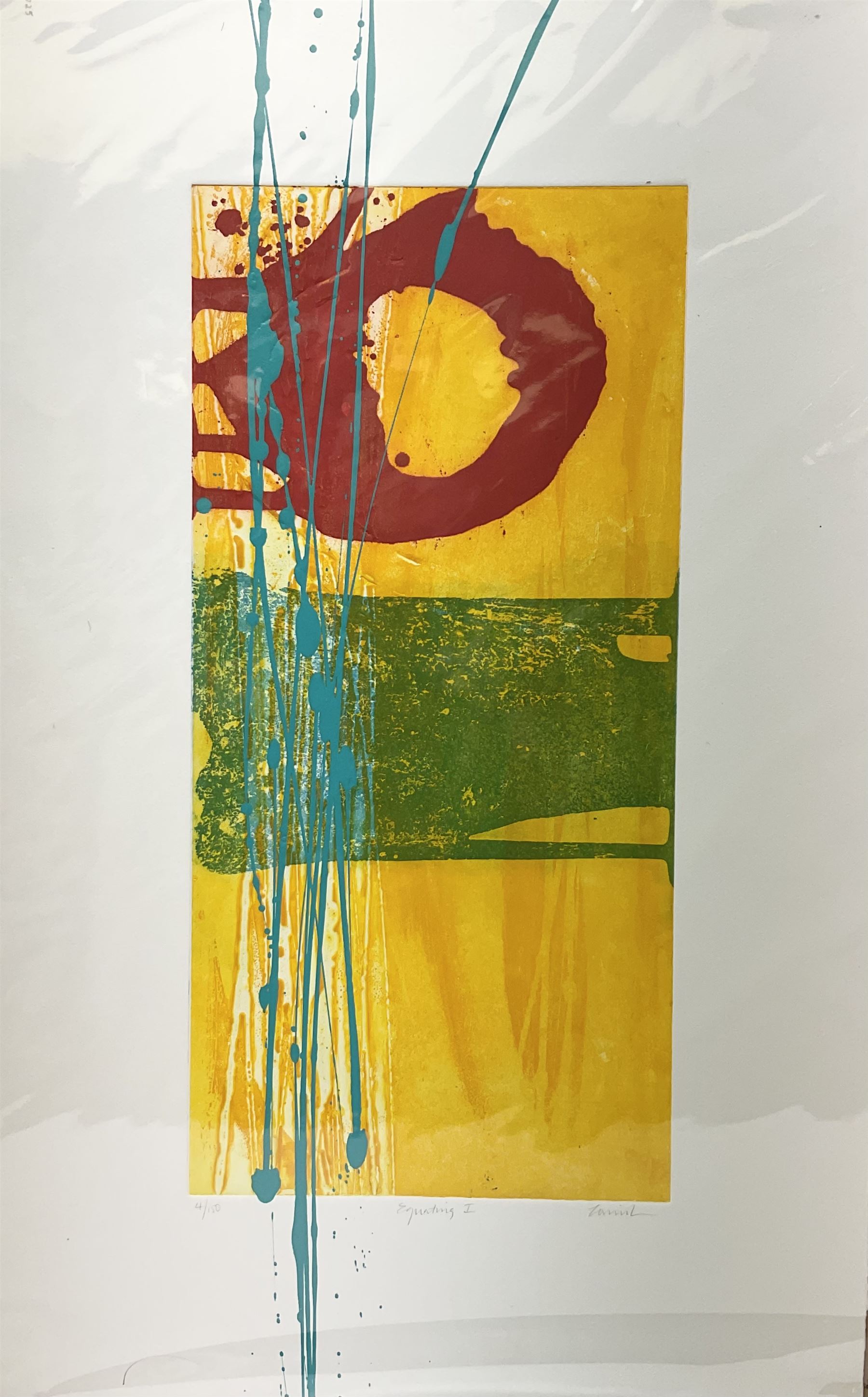 Charlotte Cornish (British 1967-): 'Equating I', screenprint signed titled and numbered 4/150 in pencil 76cm x 47cm (unframed)