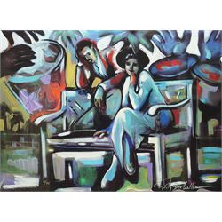Billy Dee Williams (American 1937-): 'At the Club', limited edition colour lithograph sign...