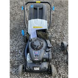 MacAllister petrol lawnmower and Bosch garden shredder - THIS LOT IS TO BE COLLECTED BY APPOINTMENT FROM DUGGLEBY STORAGE, GREAT HILL, EASTFIELD, SCARBOROUGH, YO11 3TX