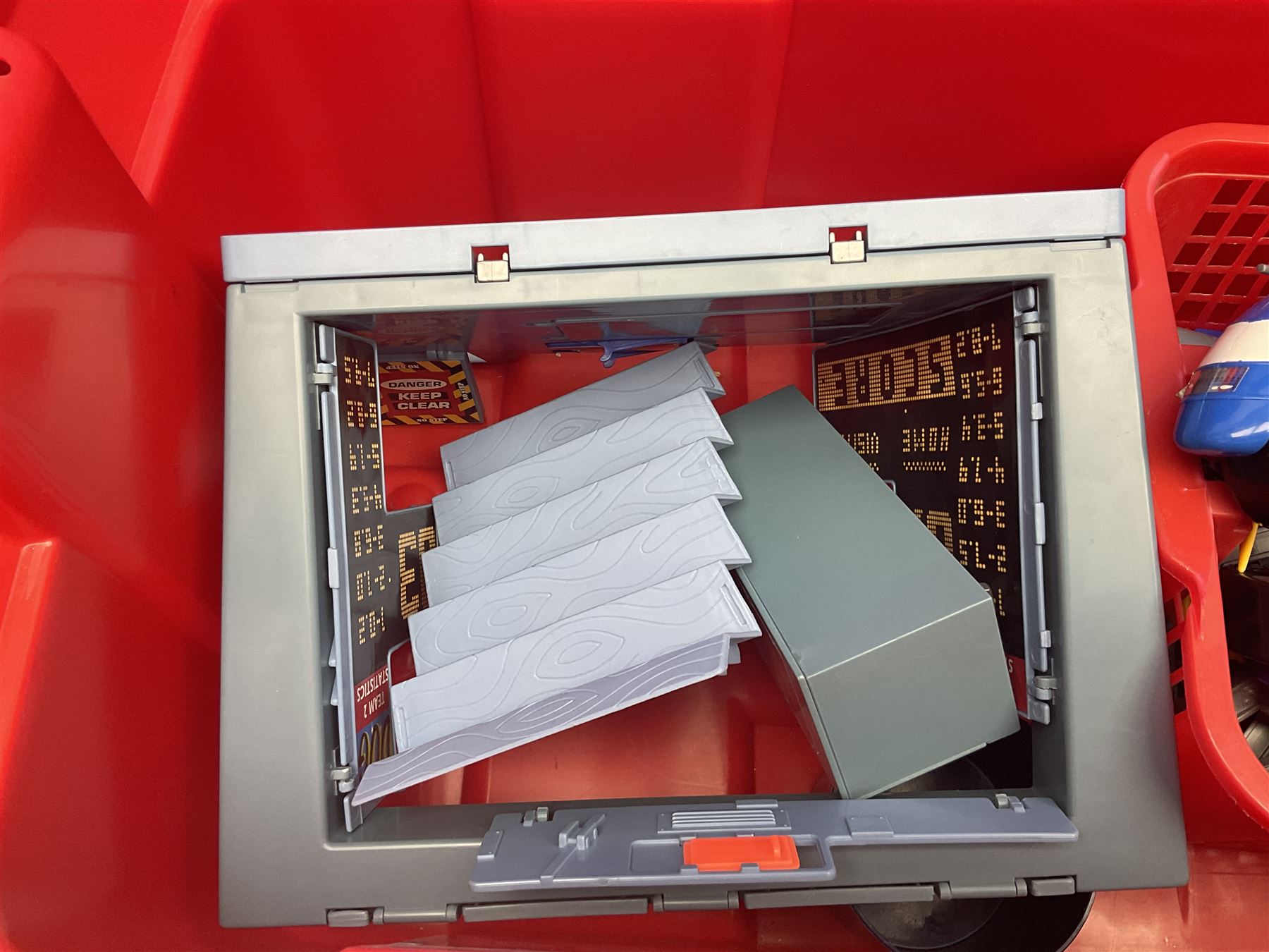 Collection of 1990s toys, including Biker Mice from Mars, Teenage Mutant Ninja Turtles, Thunderbirds etc in three boxes 