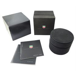 Tag Heuer Alter Ego ladies stainless steel quartz wristwatch, Ref. WP1312, blue mother of pearl dial, boxed