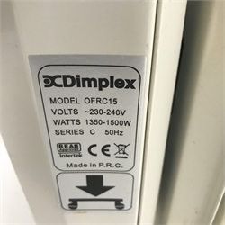  Dimplex eco OFRC15 electric stove heater, W39cm, H64cm, D30cm  