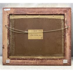 DJ (British 20th Century): ‘The Pools in May’, oil on board signed with initials, titled verso 40cm x 50cm