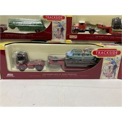 Corgi/Lledo - twenty six mostly ‘Trackside’ 1:76 scale model die-cast vehicles to include Corgi limited edition DG198001 Scammell Contractor Trailer & Transformer Load; together with Lledo Trackside Eddie Stobart ES1002 2 Piece Tin Plate Depot & AEC Platform Trailer; all in original boxes (27) 