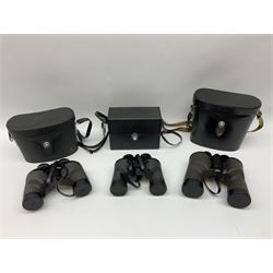 Seven cased pairs of Swift binoculars, to include Ranger Mk I 10x50, Saratoga Mk II 8x40, Newport 10x50, Audubon 8.5x44 etc