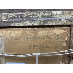 Mary Stewart Gibson (Scottish 1904-1989): View Towards Grasse, oil on board signed with initials, indistinctly titled verso 18cm x 23cm 