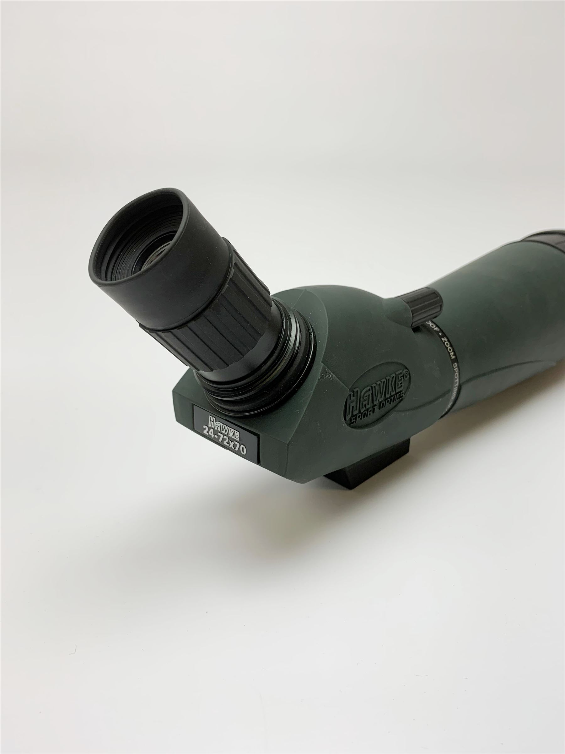 Hawke Sport Optics '24-72x70' zoom spotting scope, with tripod in protective hard case