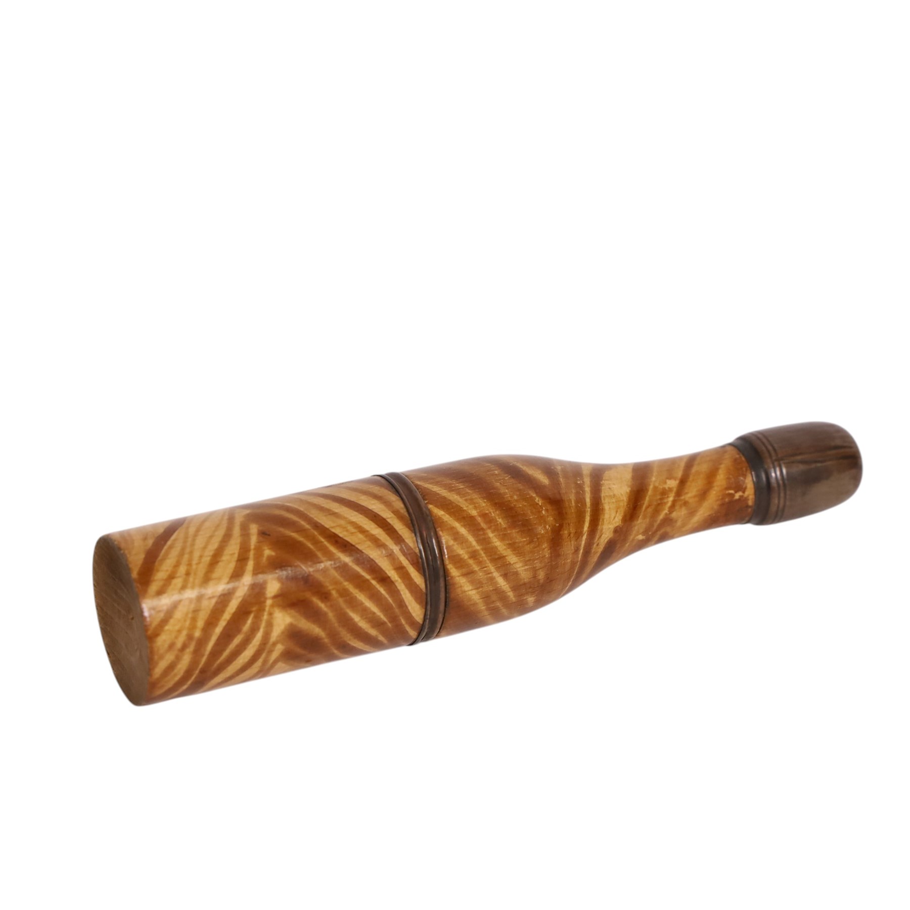 Early 20th century novelty pipe, in the form of a bottle, H14cm