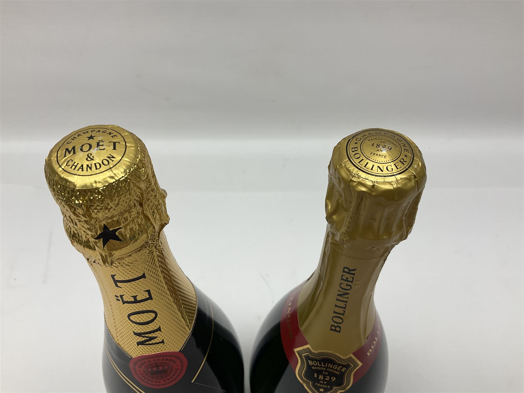 Bollinger special cuvee champagne, 75cl 12% vol, and Moet & Chandon imperial champagne, 750ml, 12% vol (2)