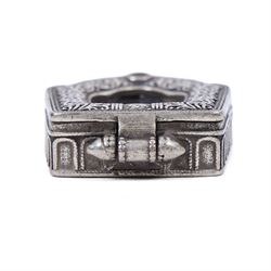 Pair of Tibetan prayer boxes, H5cm