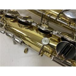 Lafleur by Boosey & Hawkes student tenor saxophone in fitted case with accessories, built in Czechoslovakia
 