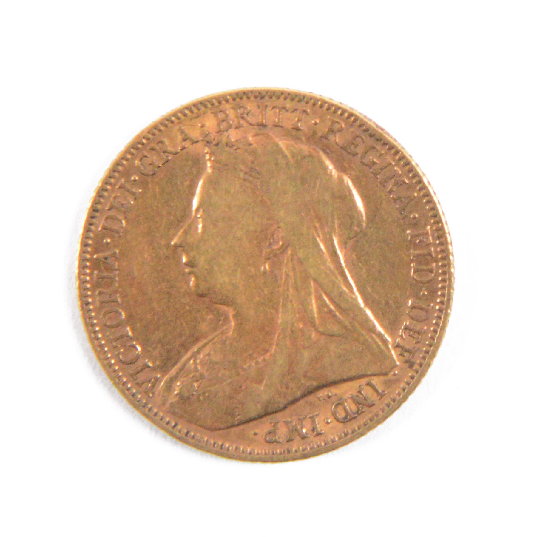 Queen Victoria 1900 gold full sovereign coin