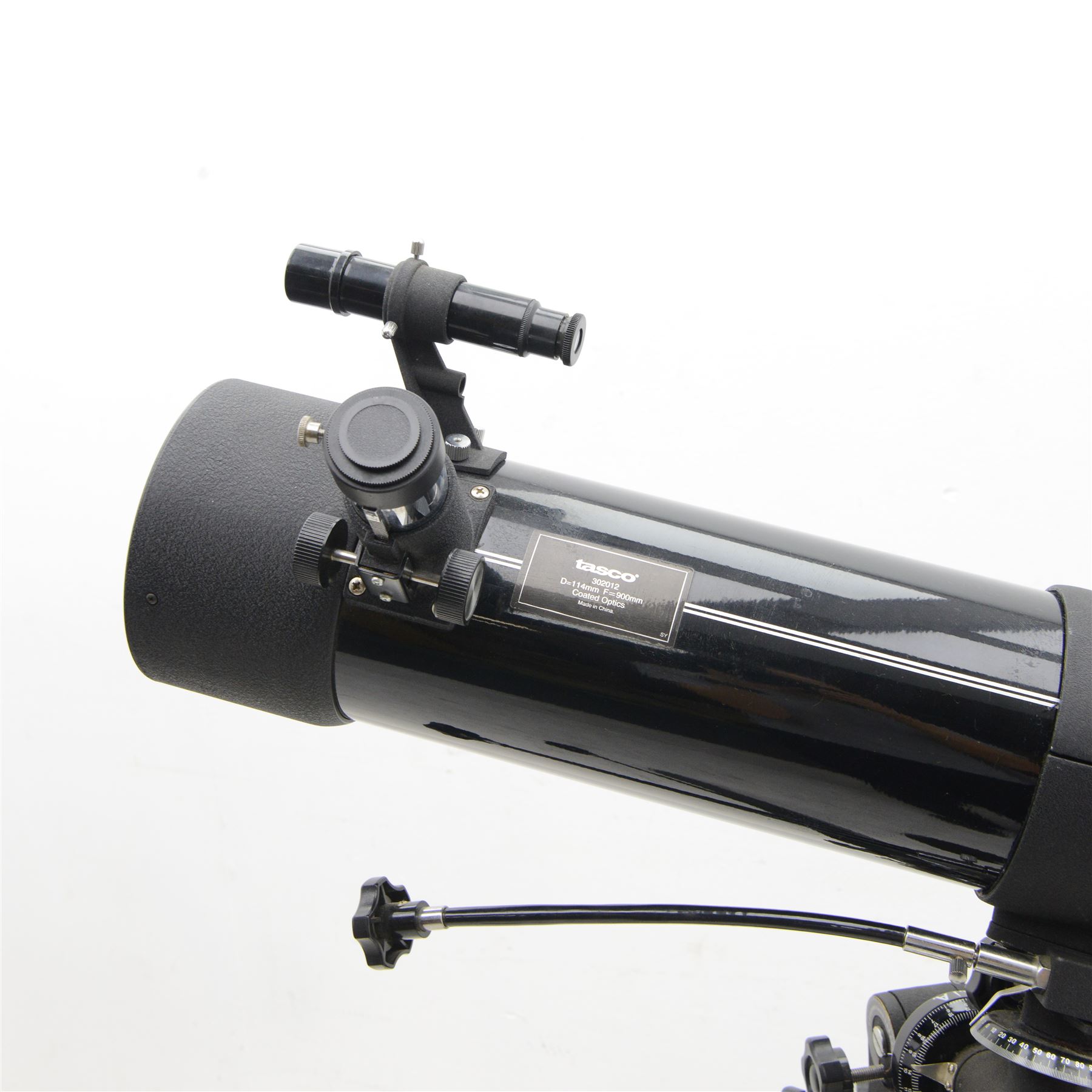 Tasco reflector telescope, model no. 302012, with equatorial mount