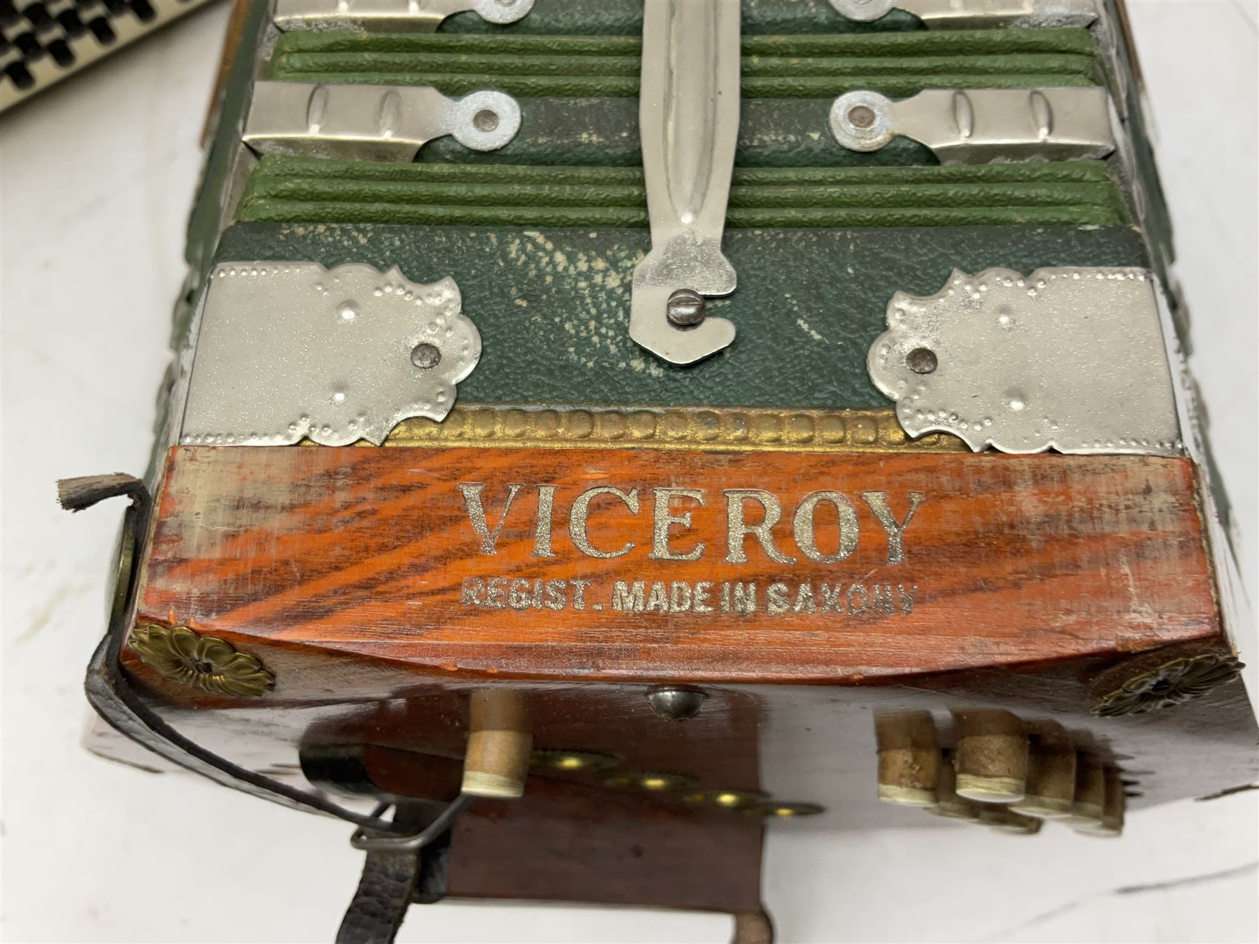 The Viceroy Junior Model Accordion in case, together with a Scandalli piano accordion 