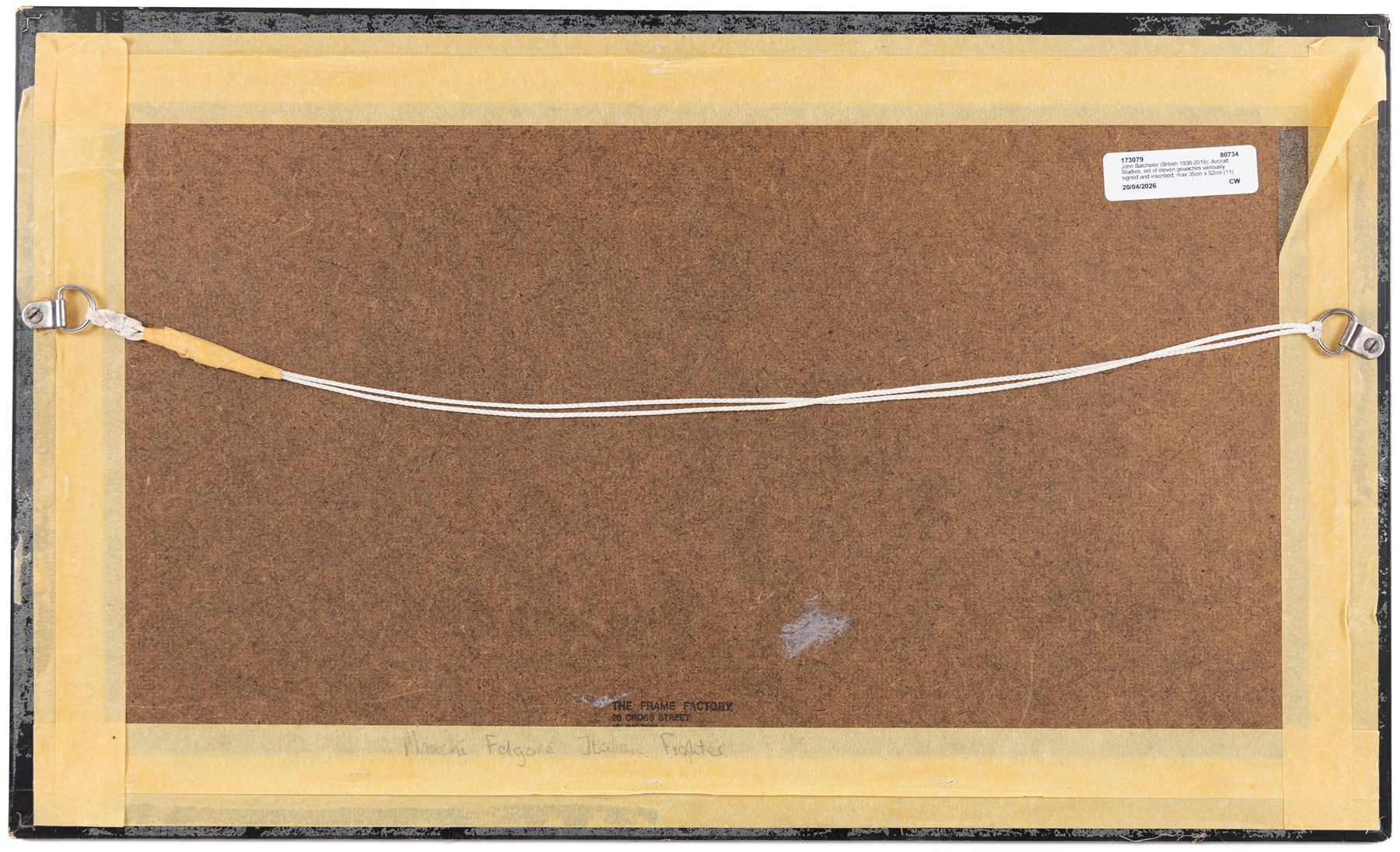 John Batchelor (British 1936-2019): Aircraft Studies, set of eleven gouaches variously signed and inscribed, max 35cm x 52cm (11)