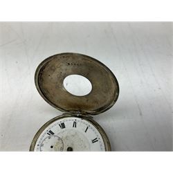 Miniature all nickel 2mm pin fire single shot pistol with engraved grip L4.5cm; together with a .925 silver half hunting cased keyless wind pocket watch inscribed 'Presented to Pte. P. Sizer By No.2 Company 1st Battalion Lincolnshire Regmt For Gallant Conduct Nr. Cork (Ireland) 31.7.20' (2)