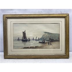 John Francis Branegan (British 1843-1909): 'Shakespeare Cliff' - Dover, watercolour signed and titled, 25cm x 45cm 