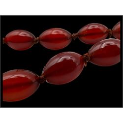 Pair of 9ct gold faux pearl screw back earrings, silver jewellery including brooch, ring and horseshoe charm and a collection of gemstone bead necklaces, two with 9ct gold clasps