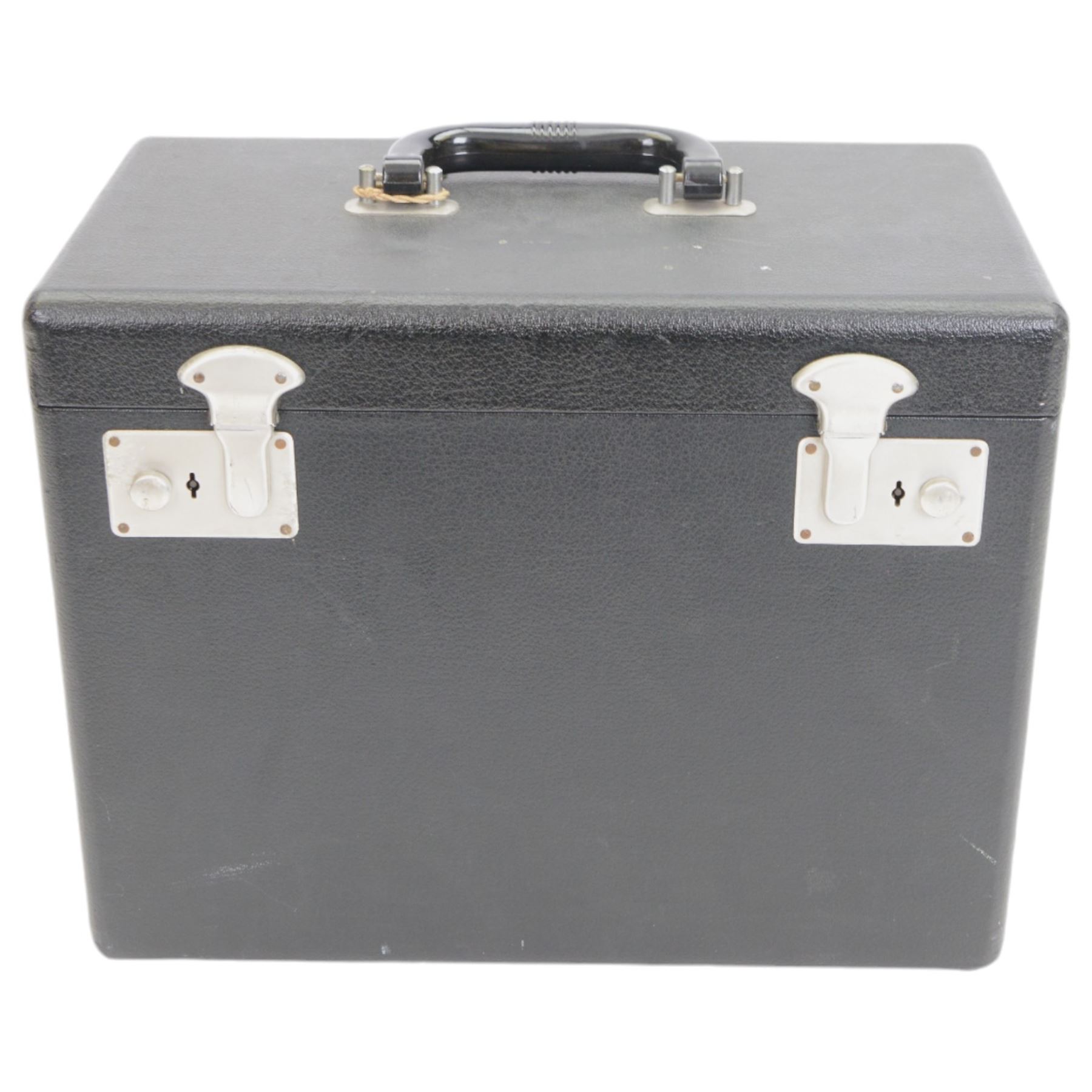 Singer 221K electric sewing machine, with case and accessories