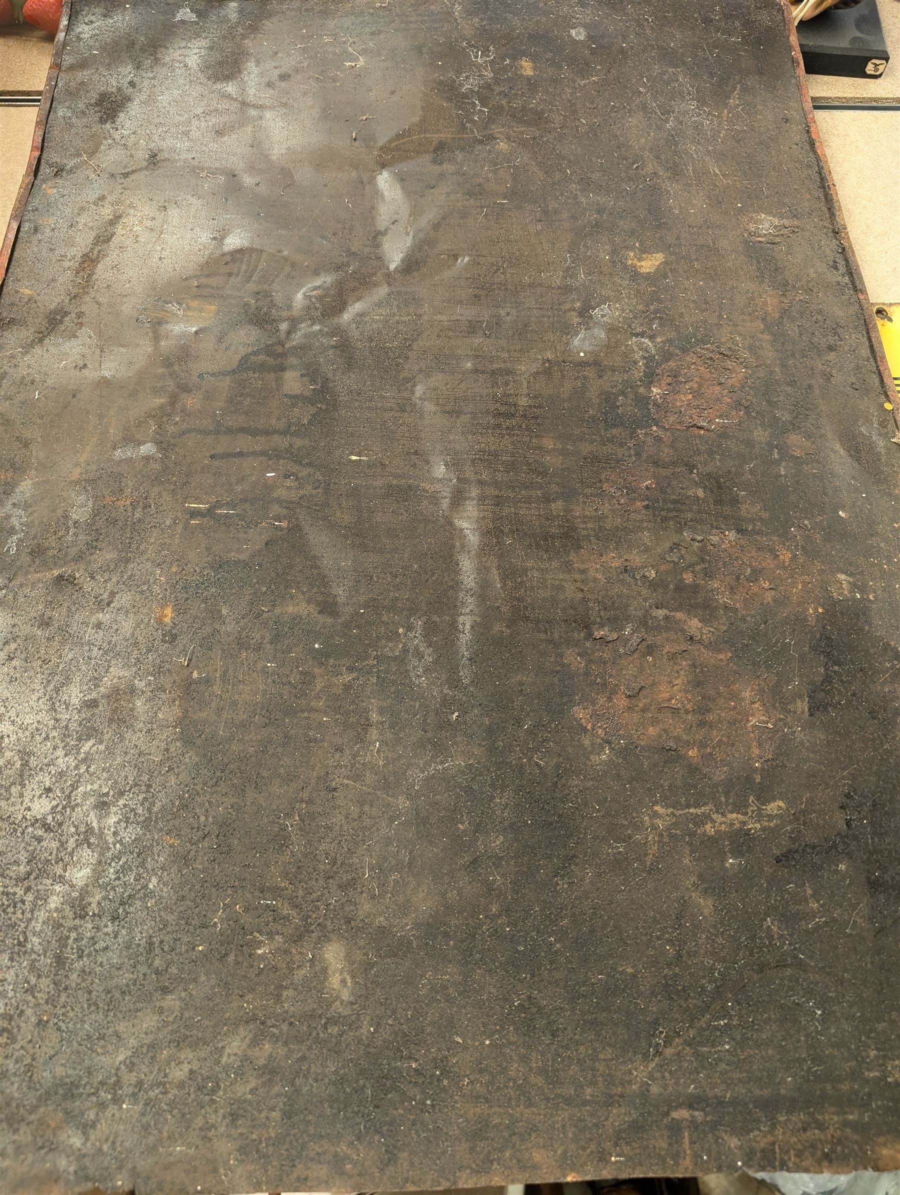 Large metal advertising sign, Fletcher's Tiger & Tomato Sauces, H51cm, W72cm