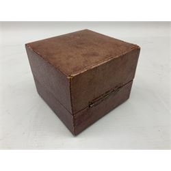 Victorian crystal ball, in a fitted case, D8cm