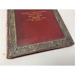 Queen Alexandra's Christmas Gift Book: Photographs From My Camera, Daily Telegraph, 1908, with silver mounted cover, the pierced frame modelled as flowers of The Union, hallmarked London 1908, no visible makers mark, Famous Water-colour painters I.-Frank Brangwyn, R.A., and II. W. Russell Flint, A.R.A., The Studio Limited, 1928, each with colour plates, John L Stoddard's Portfolio of Photographs of Famous Cities Scenes and Paintings, The Werner Company, etc., in one box 