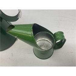 Bugatti cast iron sign with a red background, Shell Oil cast iron sign with gold background, together with Land Rover oil can, motorist warning lamp & torch tool kit and other motoring items 