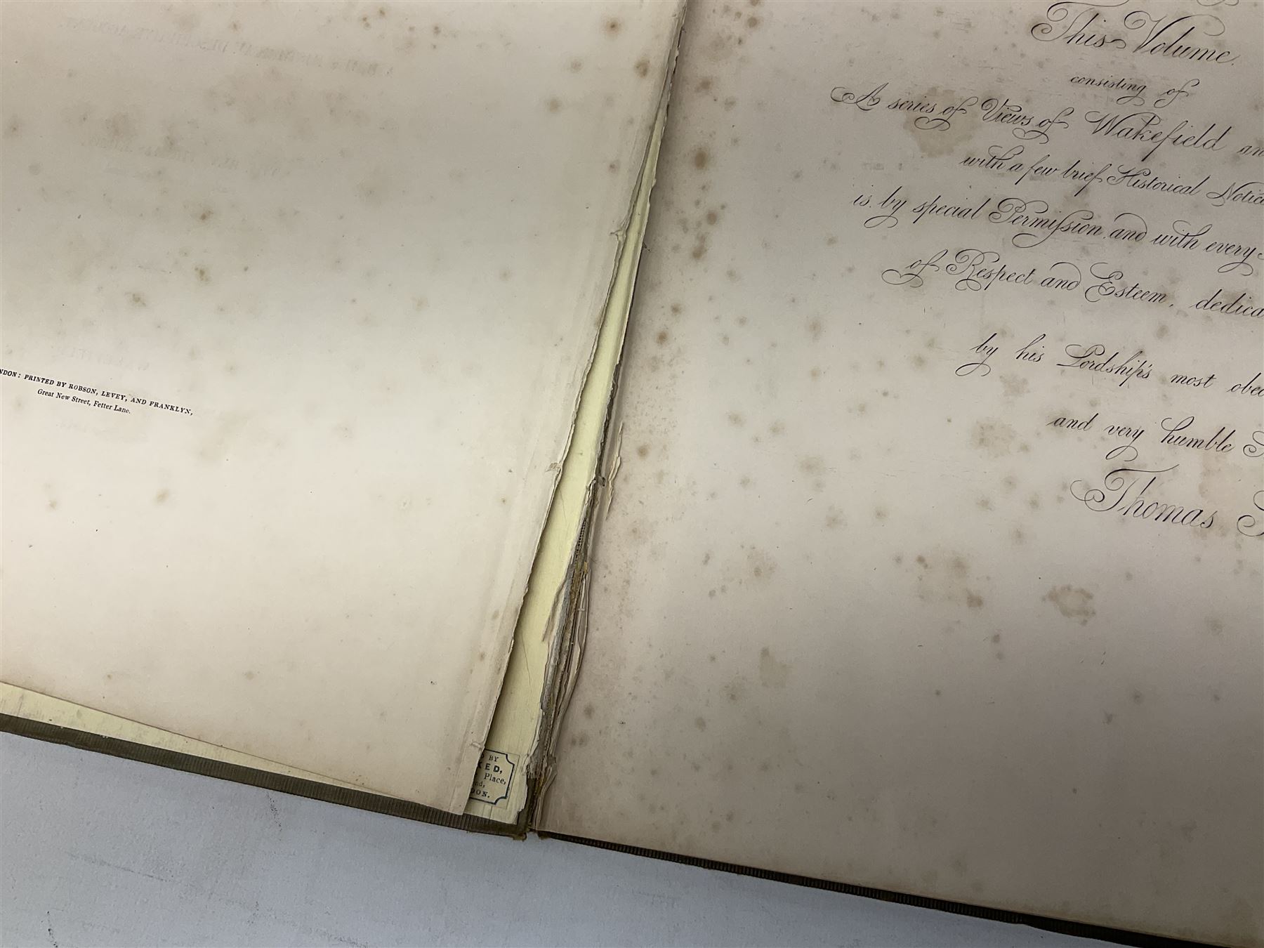 Kilby Rev. Thomas: Scenery in the Vicinity of Wakefield 1843, illustrated with engraves plates, decorative green cloth/ gilt binding with all edges gilt