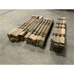 Twenty nine pitch pine staircase spindles, two types - THIS LOT IS TO BE COLLECTED BY APPOINTMENT FROM THE OLD BUFFER DEPOT, MELBOURNE PLACE, SOWERBY, THIRSK, YO7 1QY