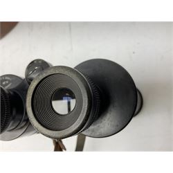 Pair of Barr & Stroud 7X binoculars, No. 103942, housed in a Davis & Son Ltd leather case