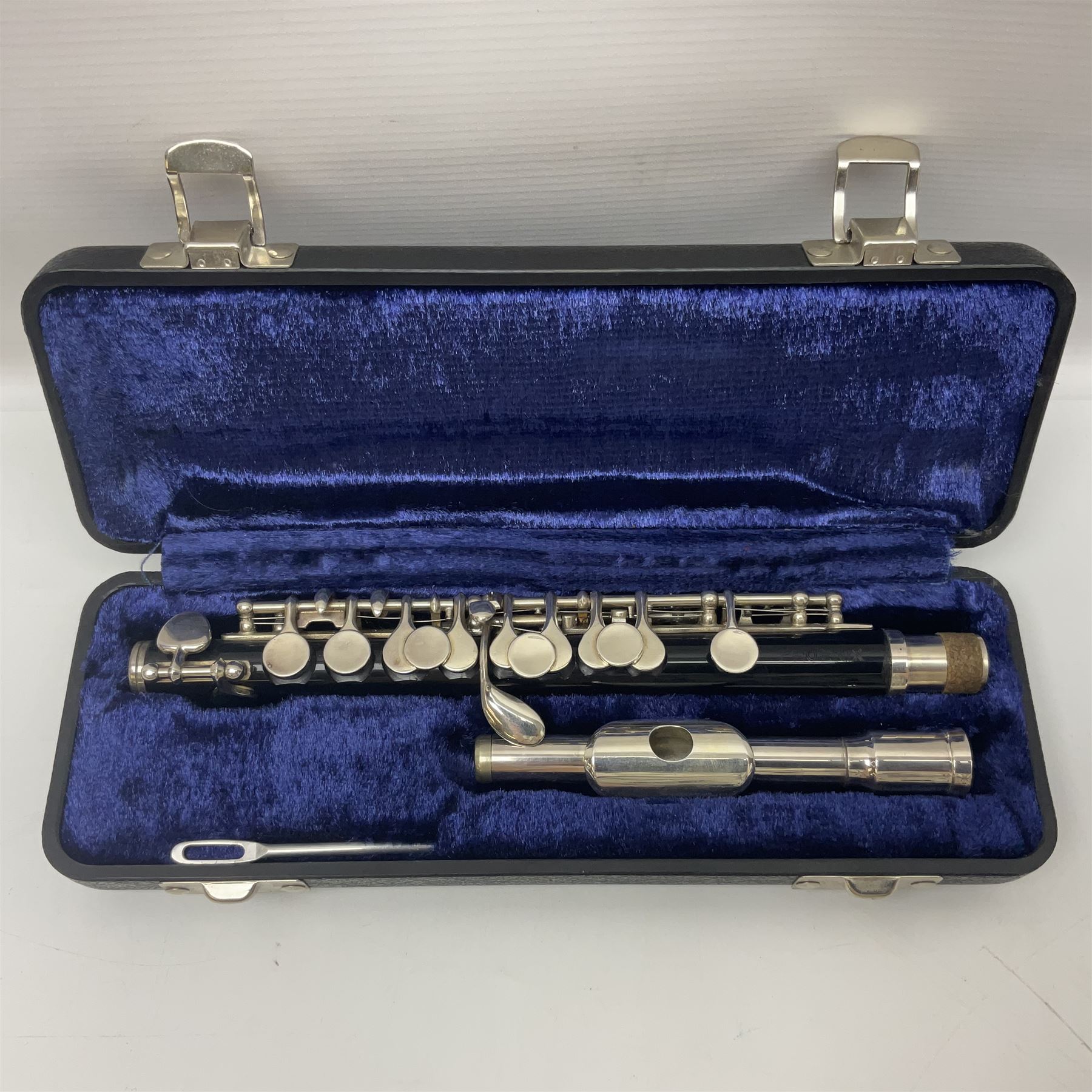 Phoenix two-piece piccolo; in Emerson fitted case