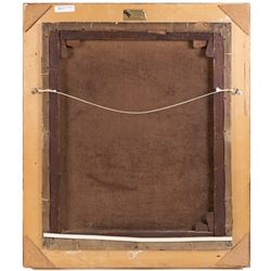 William Lara (British fl.c.1840-1860): Harvest Landscape, oil on canvas unsigned 60cm x 50cm 