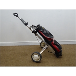  Set of ladies golf clubs with bag and trolley  