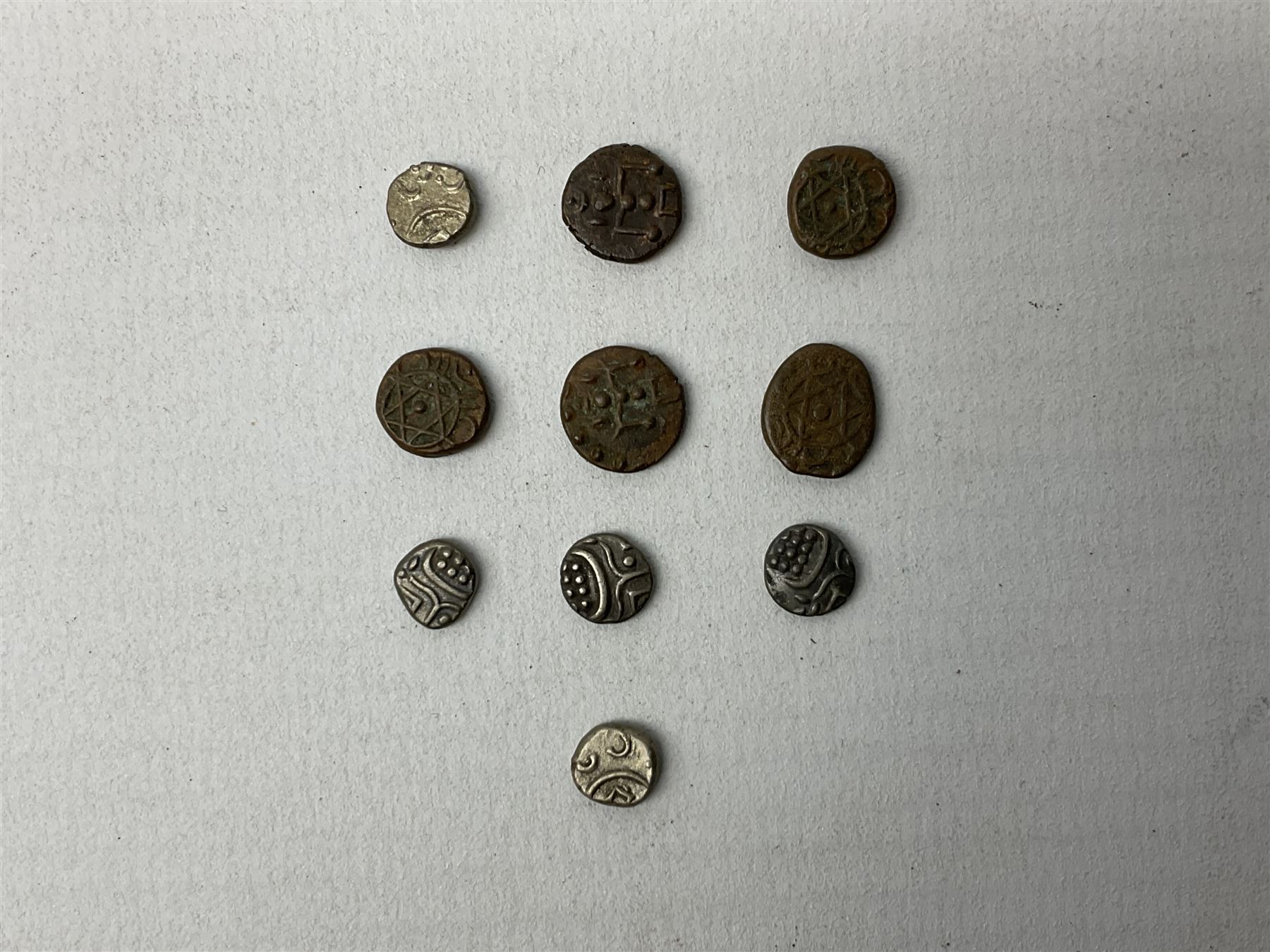 Para-numismatic and miscellaneous items, including enamelled coins, coin weights, model/toy coinage, gaming token, Indian temple tokens etc
