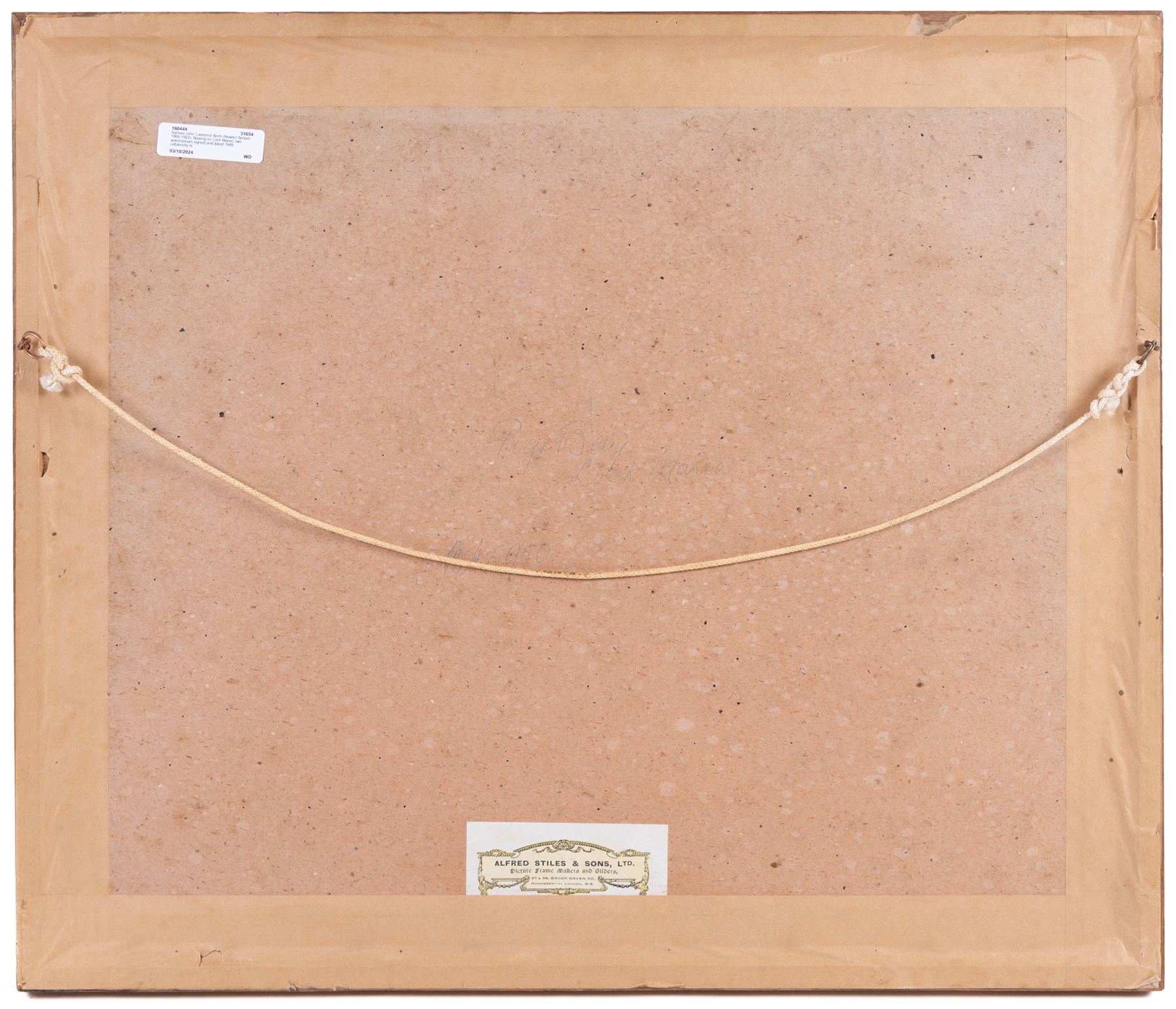 Samuel John 'Lamorna' Birch (Newlyn School 1869-1955): Boating on Loch Maree, two watercolours signed and dated 1949, indistinctly titled verso 25cm x 34cm (2)