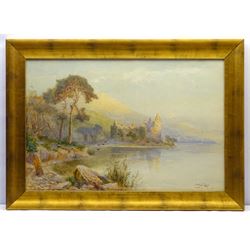 Walter Stuart Lloyd (British fl.1875-1929): Kilchurn Castle - Loch Awe Scotland, watercolour signed 49cm x 74cm